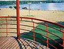 Пансионат "Клязьминское водохранилище". Красный гостевой домик. Вид с балкона