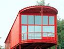 Пансионат "Клязьминское водохранилище". Красный гостевой домик. Вид с фасада